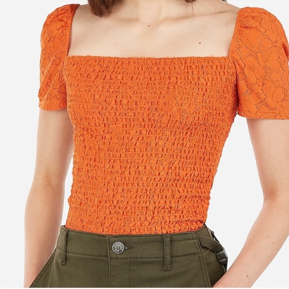 Express Orange Top